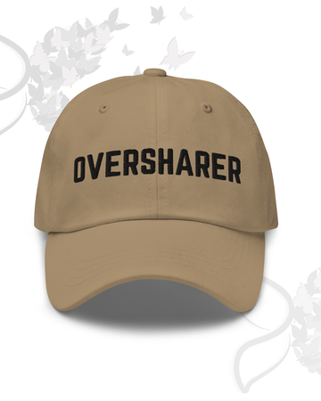 Oversharer Distressed Cap: Vintage Style Streetwear Hat